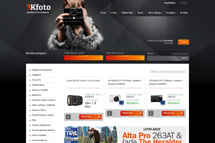 3K FOTO website preview